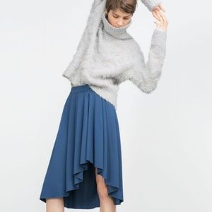 Zara Skirts - Gathered High-Low Skirt (NWT) Zara Skirts - Gathered High-Low Skirt (NWT)